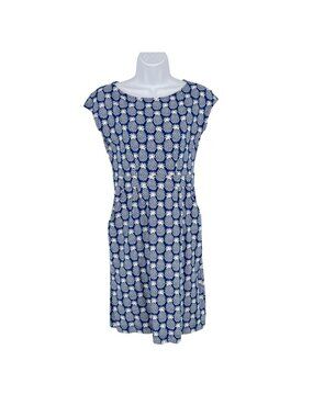 Boden Florrie Jersey Dress in Pineapple Print Cap Sleeve A-Line Size 4 US